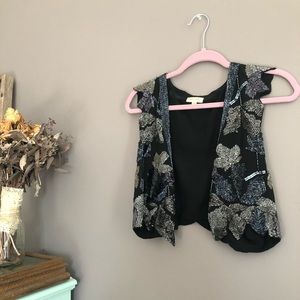Urban Outfitters Silence and Noise sequin Beaded Vest